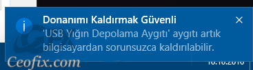 Windows'da Sağ Köşede Uygulama Bildirimi Gelmiyor