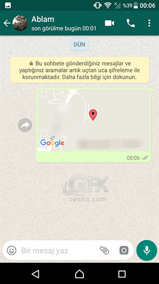 Whatsapp'da konum nasıl atılır?