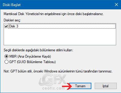 diski başlatma-www.ceofix.com