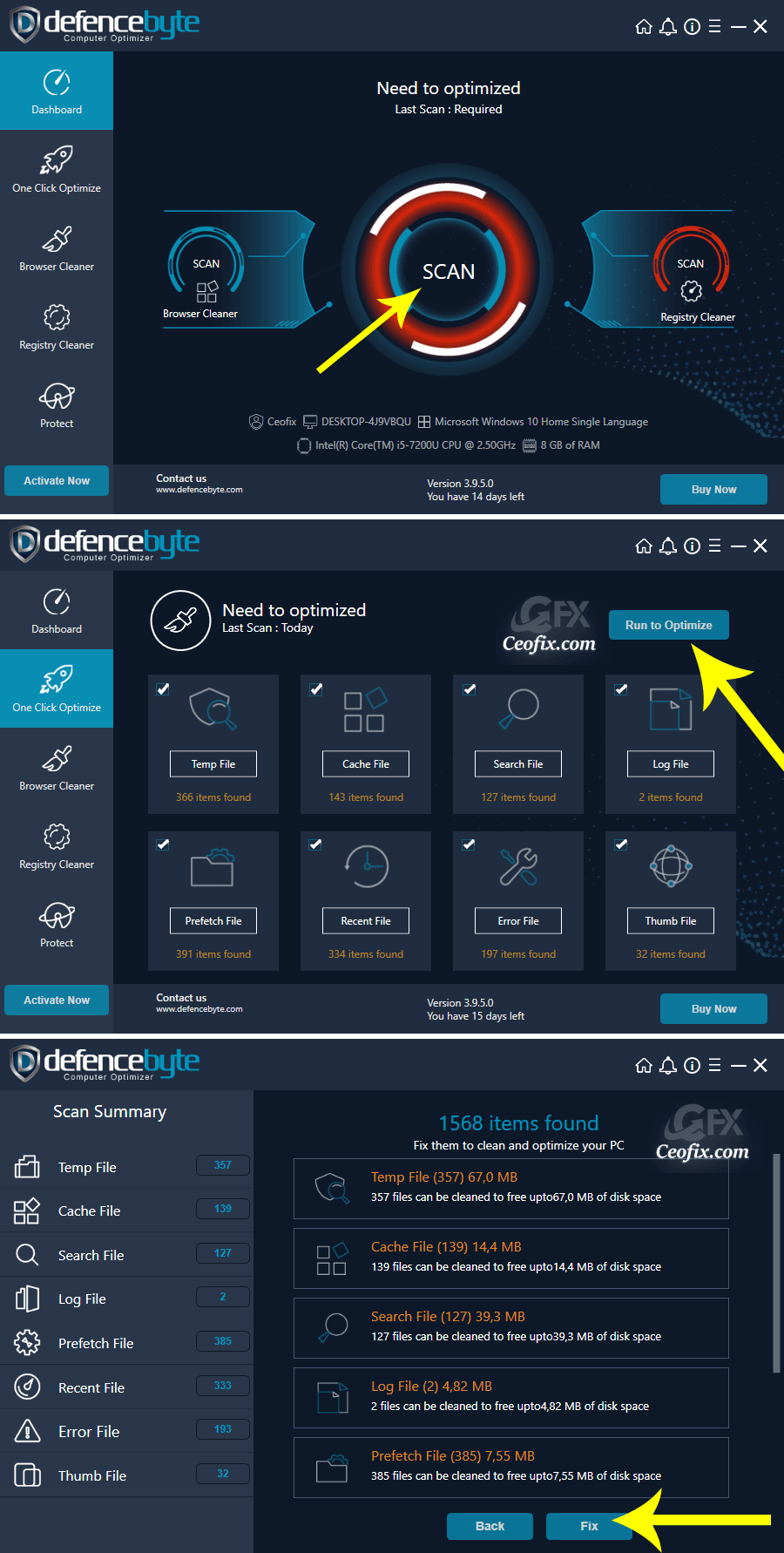 Defencebyte Computer Optimizer İle Bilgisayarı Hızlandır!