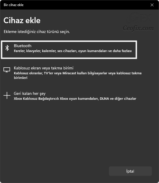 Cihaz ekle