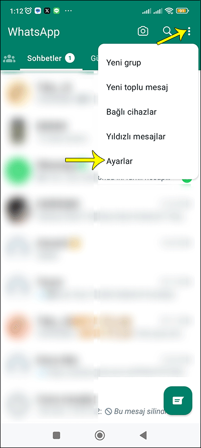 WhatsApp Ayarlar